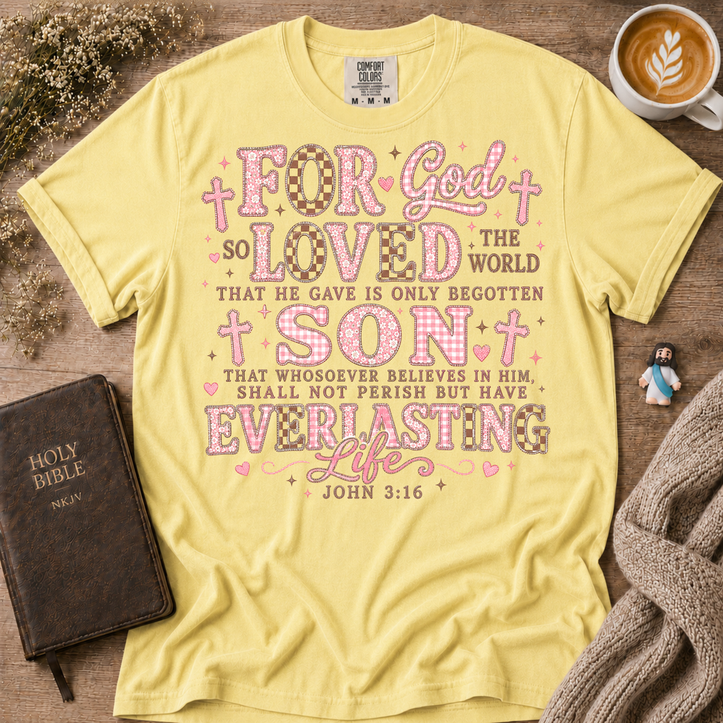 John 3:16 T-Shirt | Christian Faith Graphic Tee