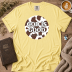 God Is Good Cowhide T-Shirt | Christian Faith Graphic Tee