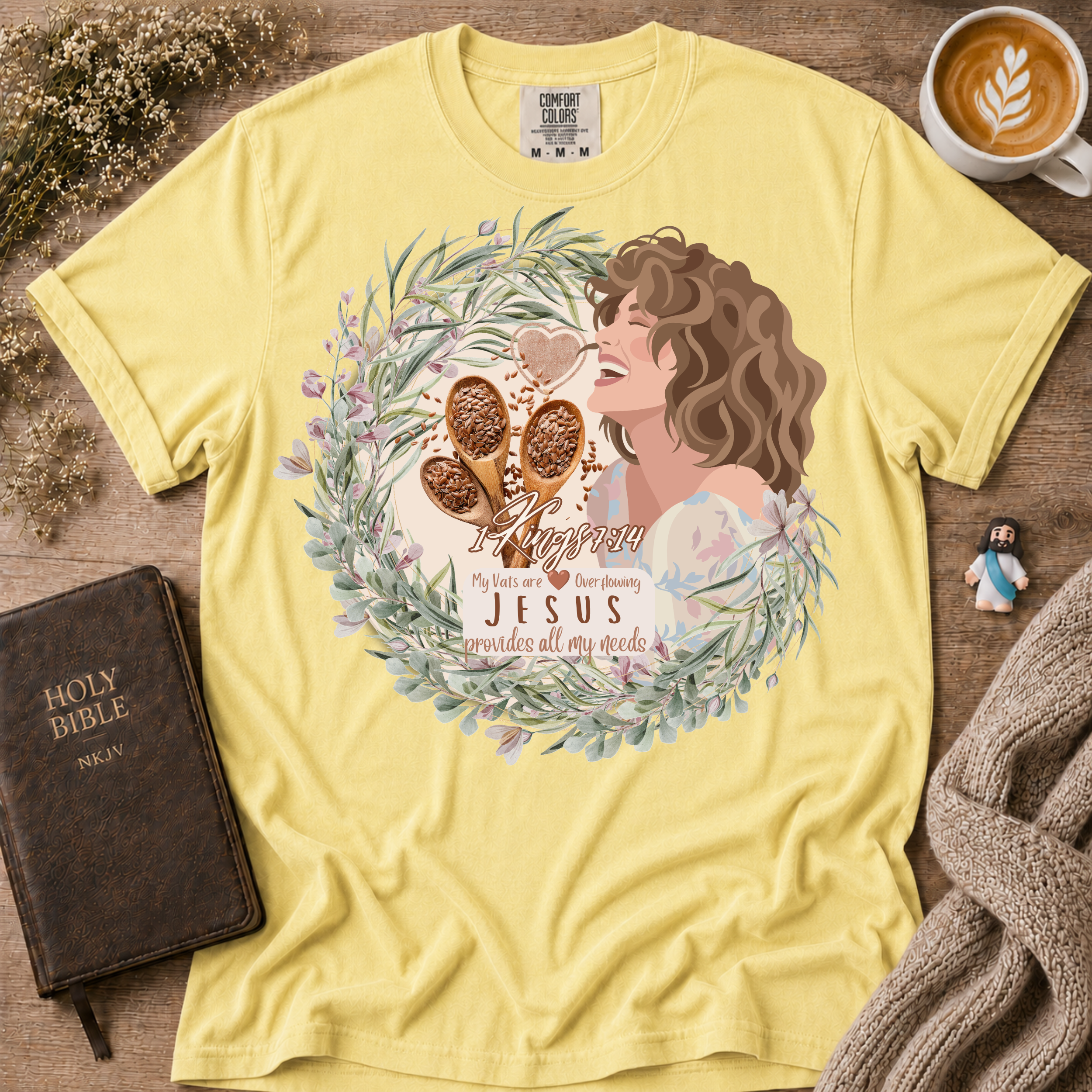 Vats Overflowing T-Shirt | Christian Faith Graphic Tee