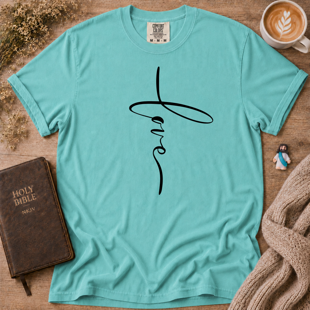 Love Cross T-Shirt | Christian Faith Graphic Tee