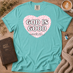 God Is Good Pink Leopard T-Shirt | Christian Faith Graphic Tee