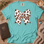Chocolate Moo Moo Polka Dot Bow T-Shirt | Christian Faith Graphic Tee