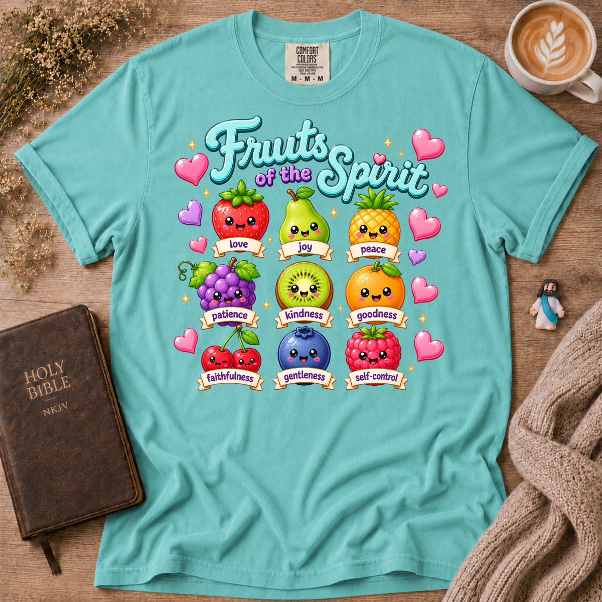 Fruits Of The Spirit Emojis T-Shirt | Christian Faith Graphic Tee