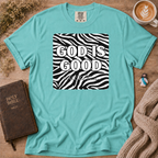 God Is Good Zebra T-Shirt | Christian Faith Graphic Tee
