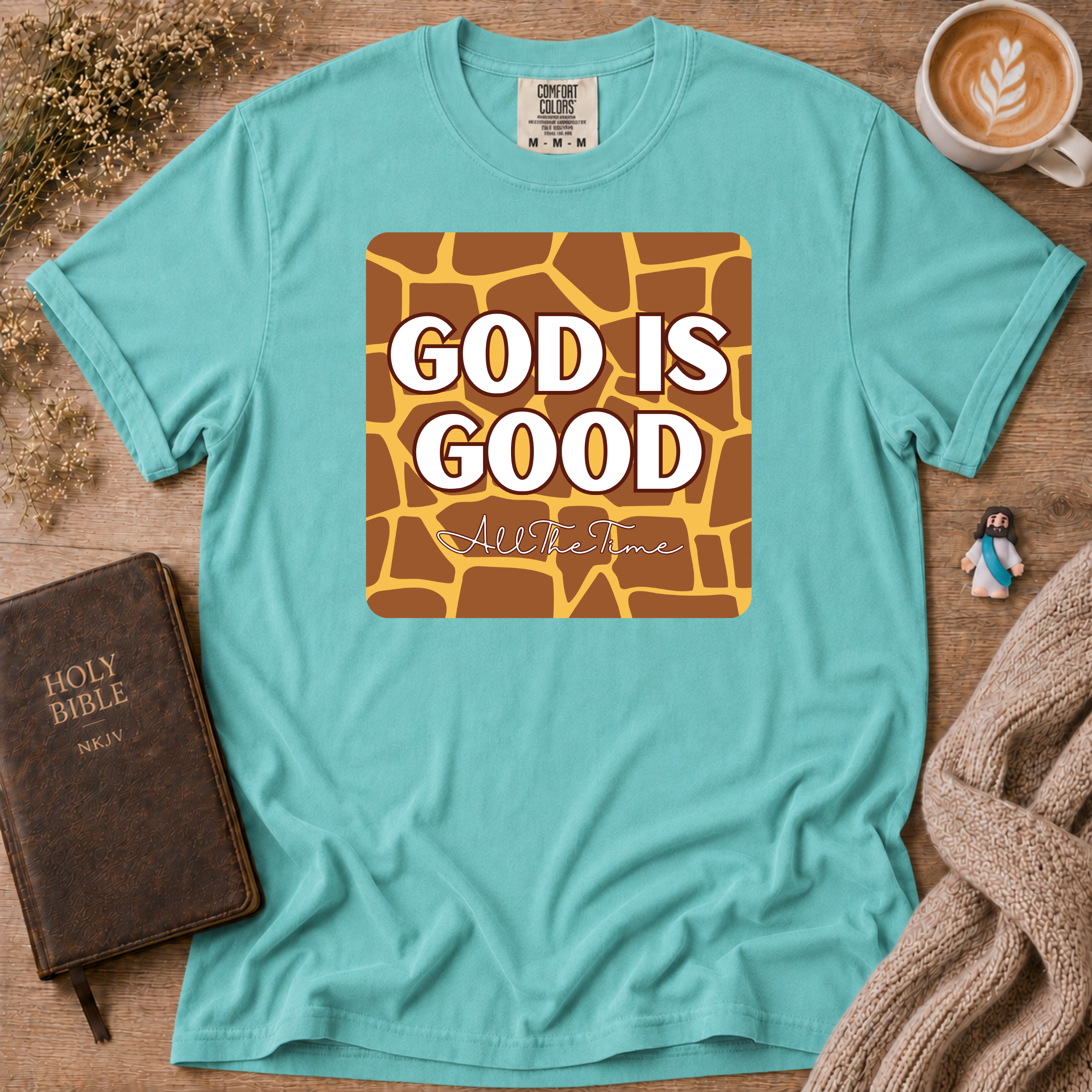 God Is Good Giraffe T-Shirt | Christian Faith Graphic Tee