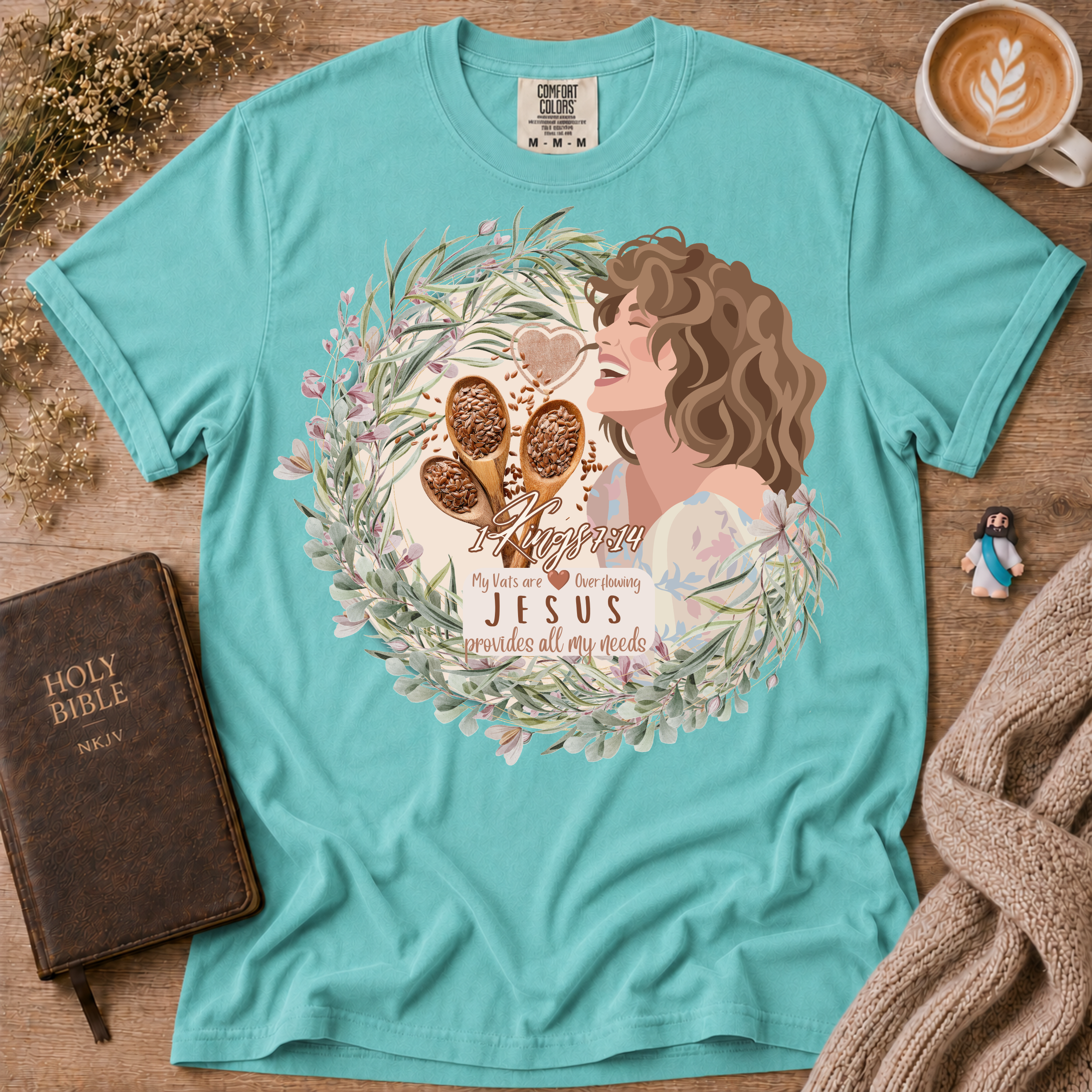 Vats Overflowing T-Shirt | Christian Faith Graphic Tee