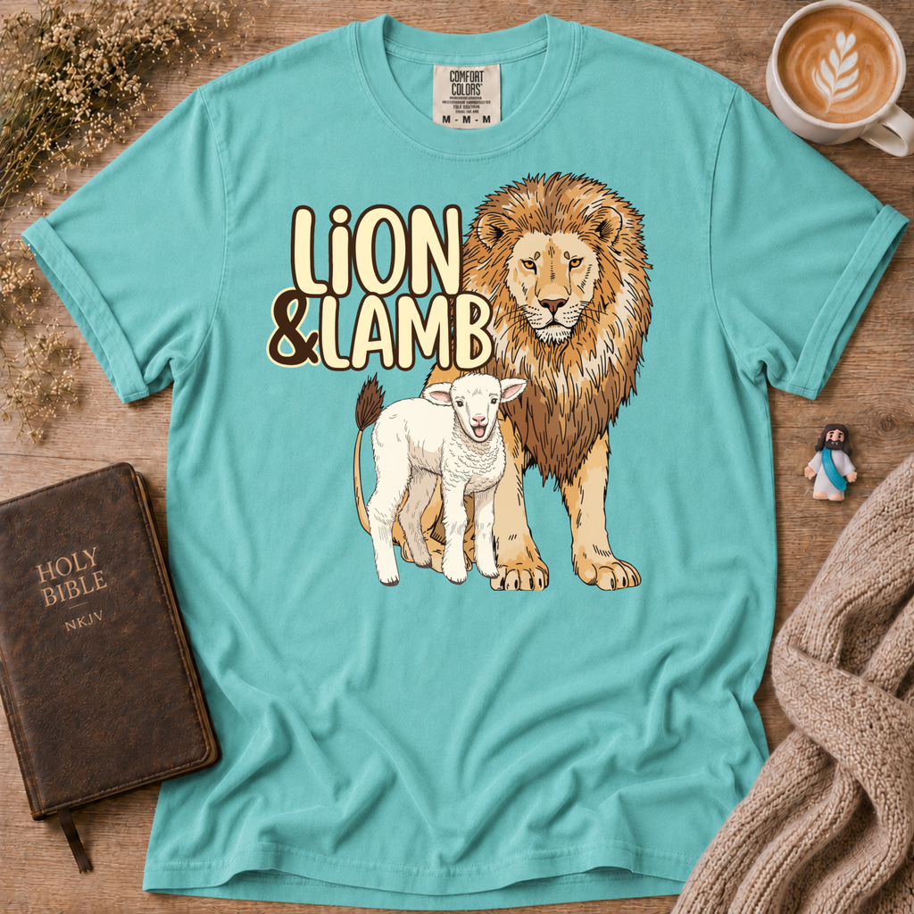 Lion&Lamb Logo T-Shirt | Christian Faith Graphic Tee