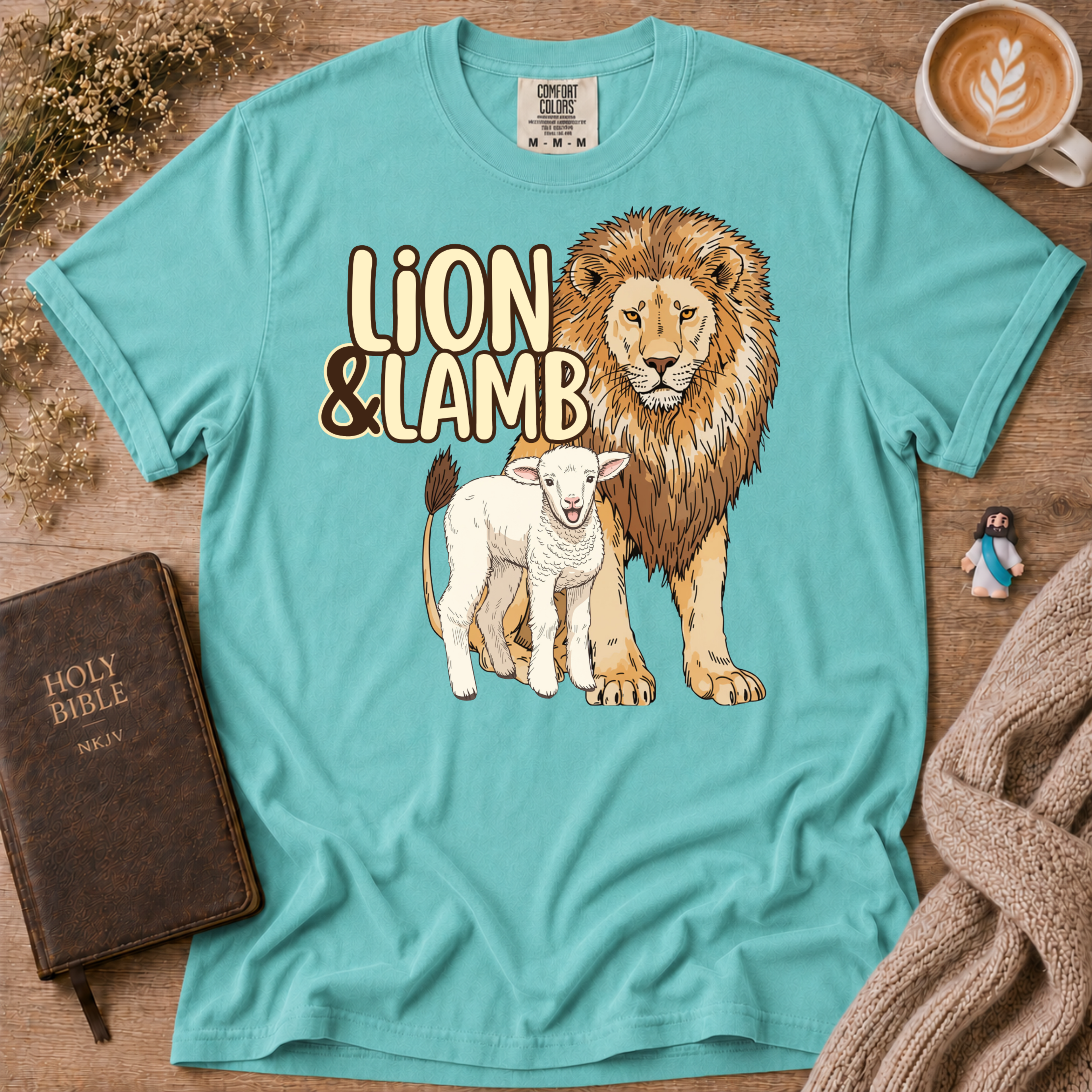 Lion&Lamb Logo T-Shirt | Christian Faith Graphic Tee