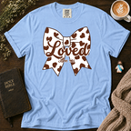 Chocolate Moo Moo Polka Dot Bow T-Shirt | Christian Faith Graphic Tee
