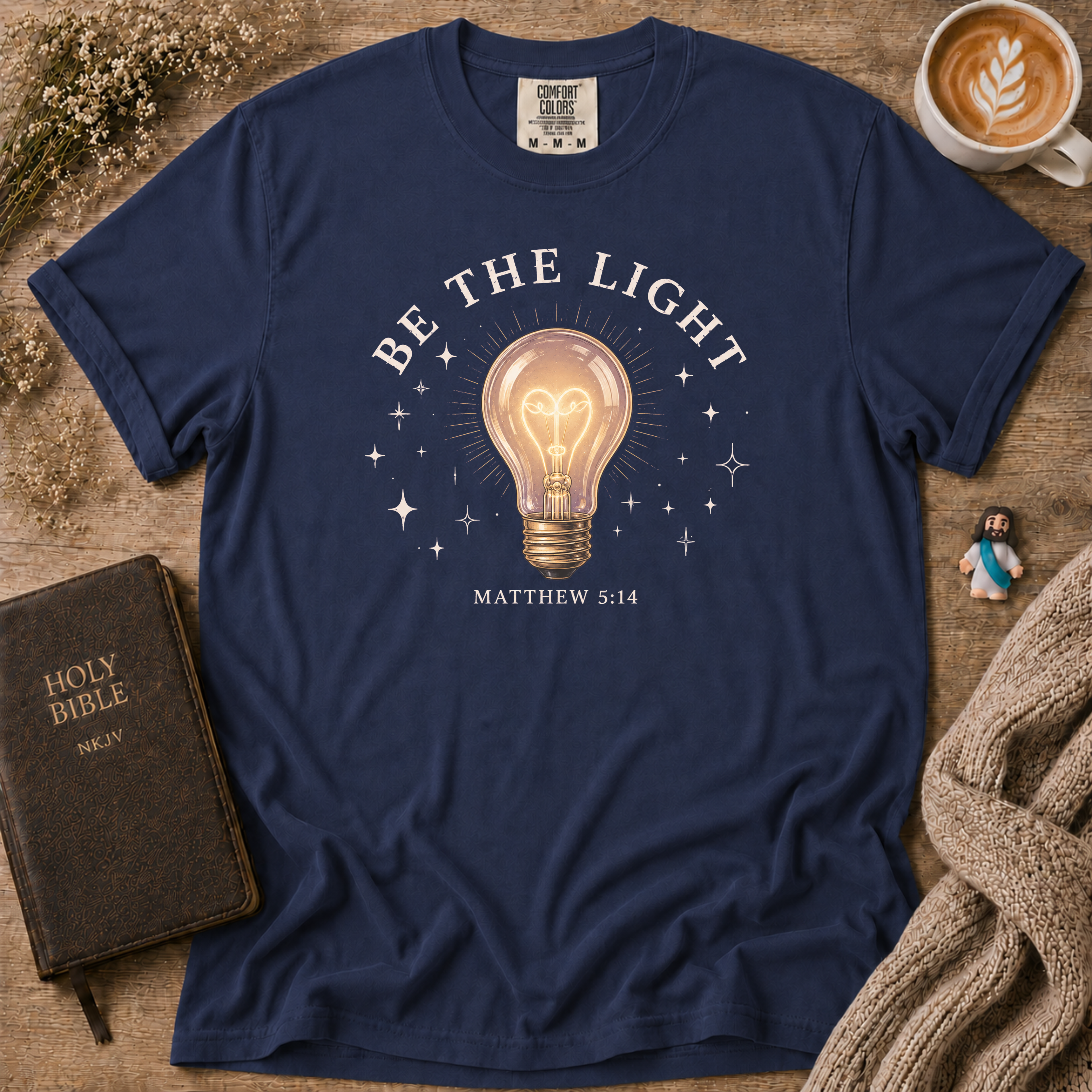 Be The Light T-Shirt | Christian Faith Graphic Tee