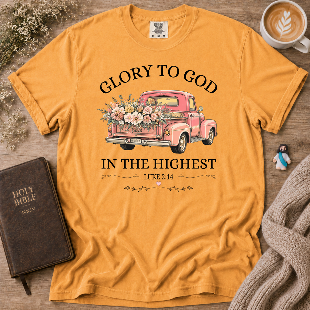 Glory To God T-Shirt | Christian Faith Graphic Tee