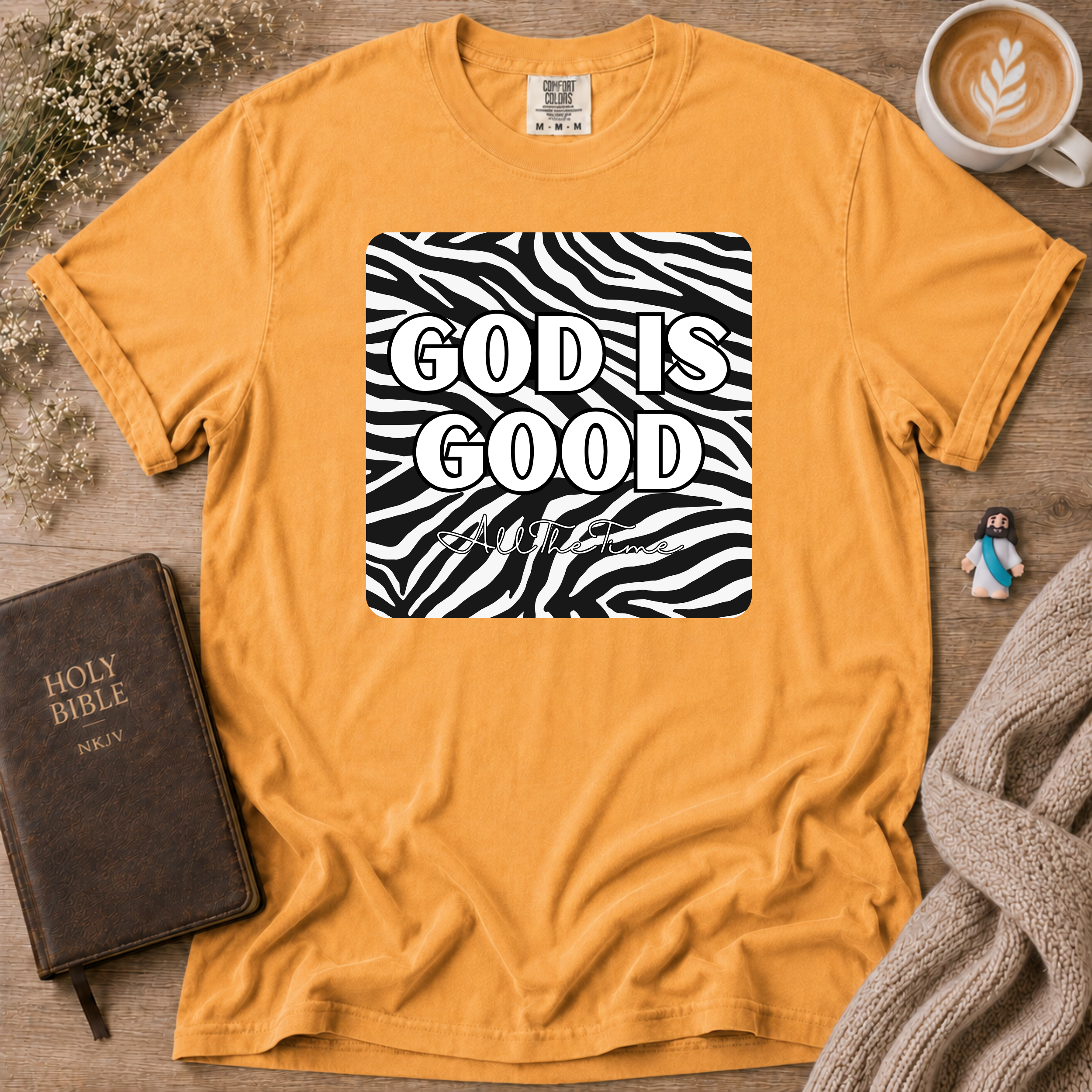 God Is Good Zebra T-Shirt | Christian Faith Graphic Tee