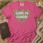 God Is Good Leopard T-Shirt | Christian Faith Graphic Tee