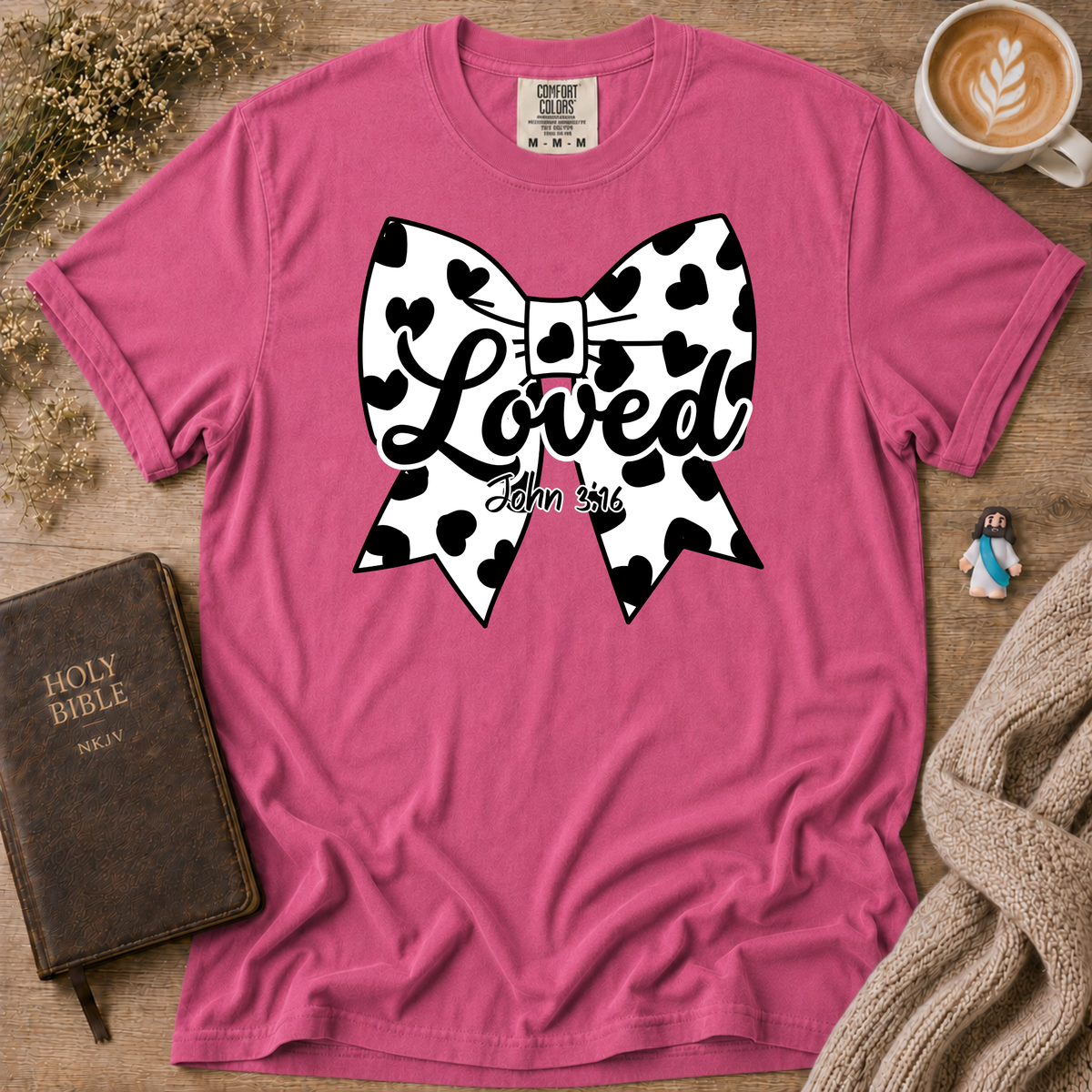 Cowgirl Polka Dot Bow T-Shirt | Christian Faith Graphic Tee