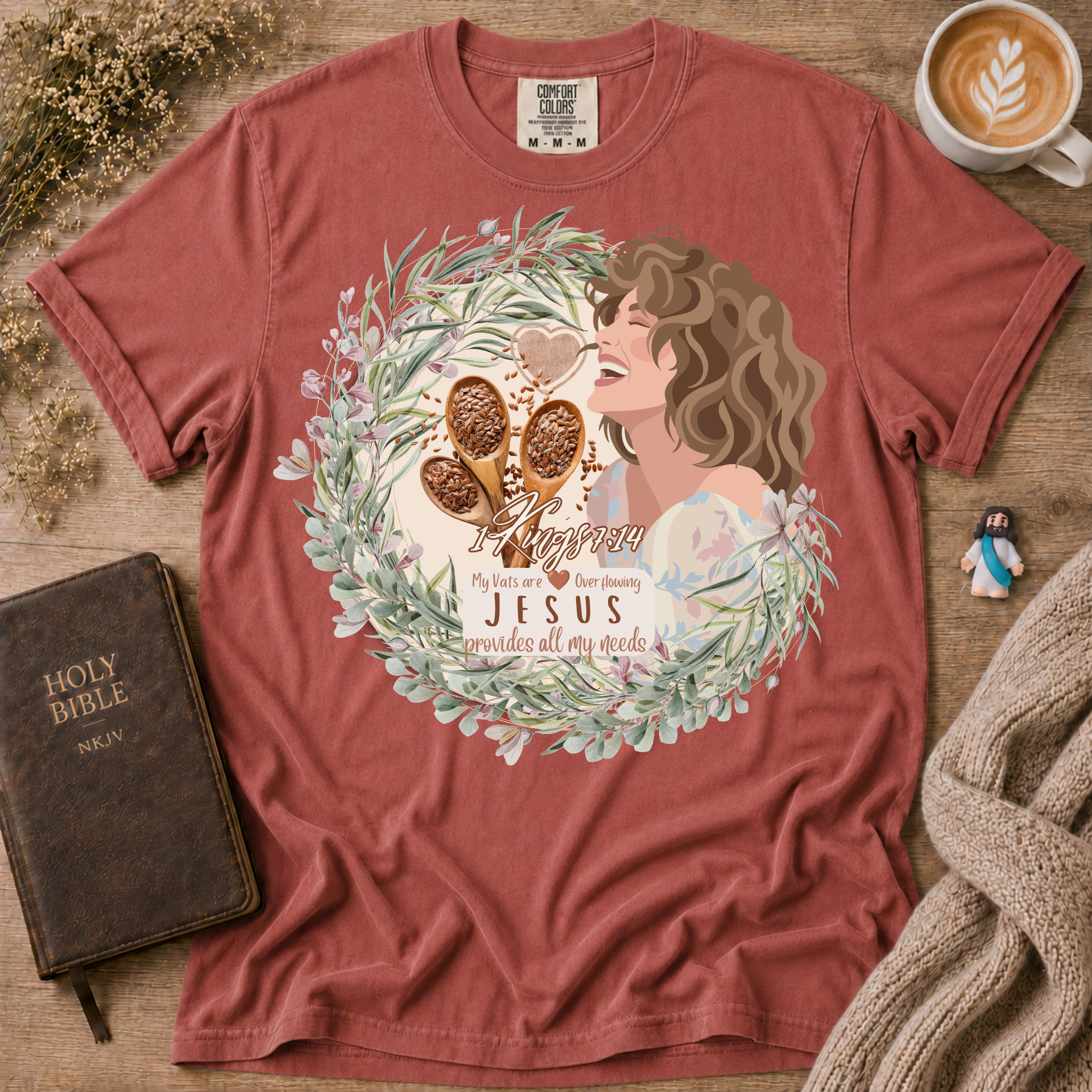 Vats Overflowing T-Shirt | Christian Faith Graphic Tee