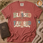 Blessed & Highly Favored T-Shirt | Christian Faith Graphic Tee