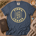 Fish & Loaves T-Shirt | Christian Faith Graphic Tee