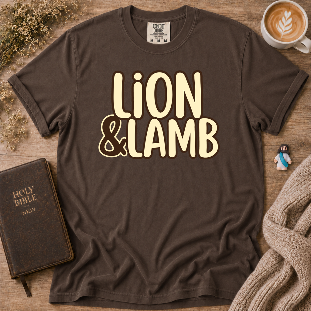 Lion&Lamb Name T-Shirt | Christian Faith Graphic Tee