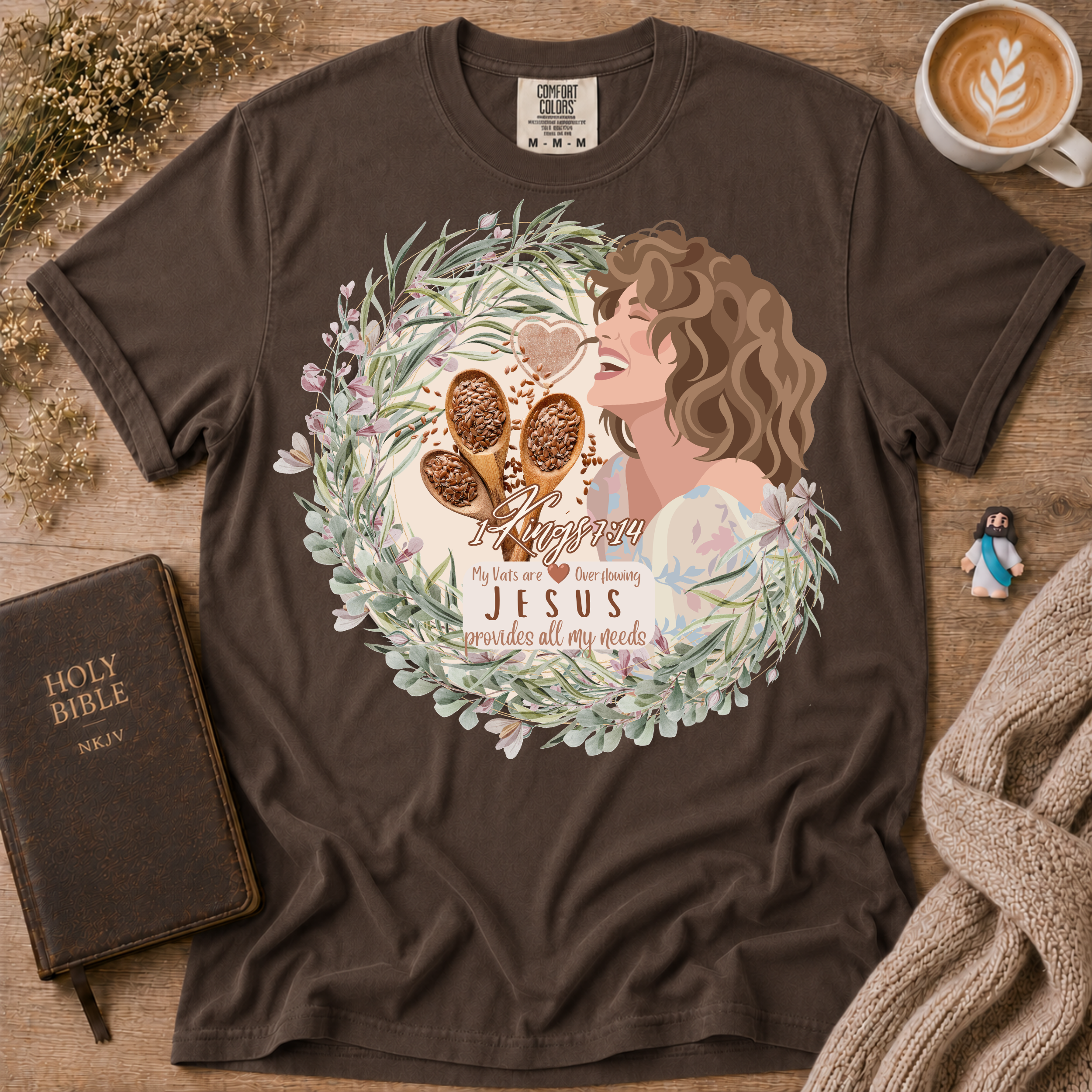 Vats Overflowing T-Shirt | Christian Faith Graphic Tee