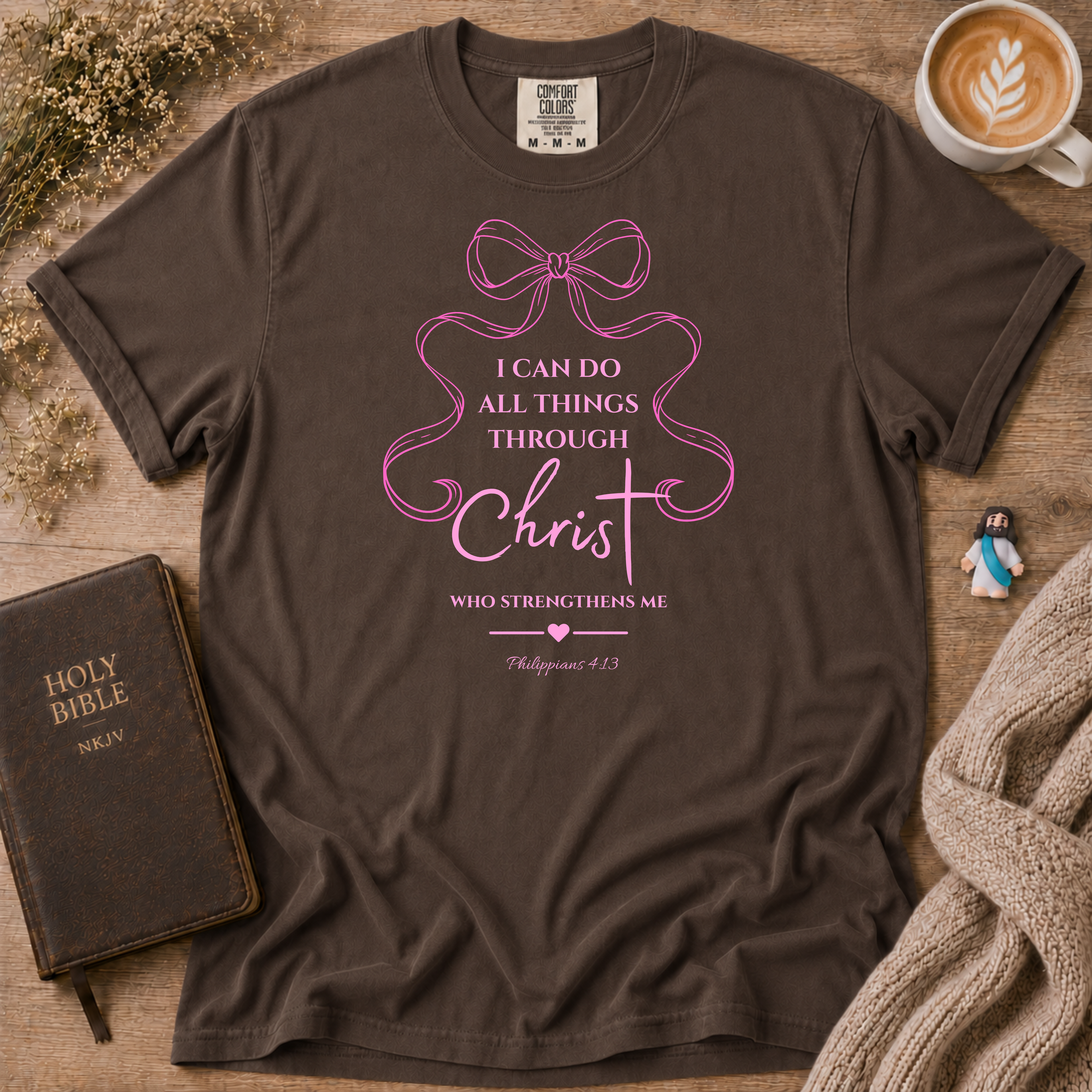 Philippians 4:13 T-Shirt | Christian Faith Graphic Tee