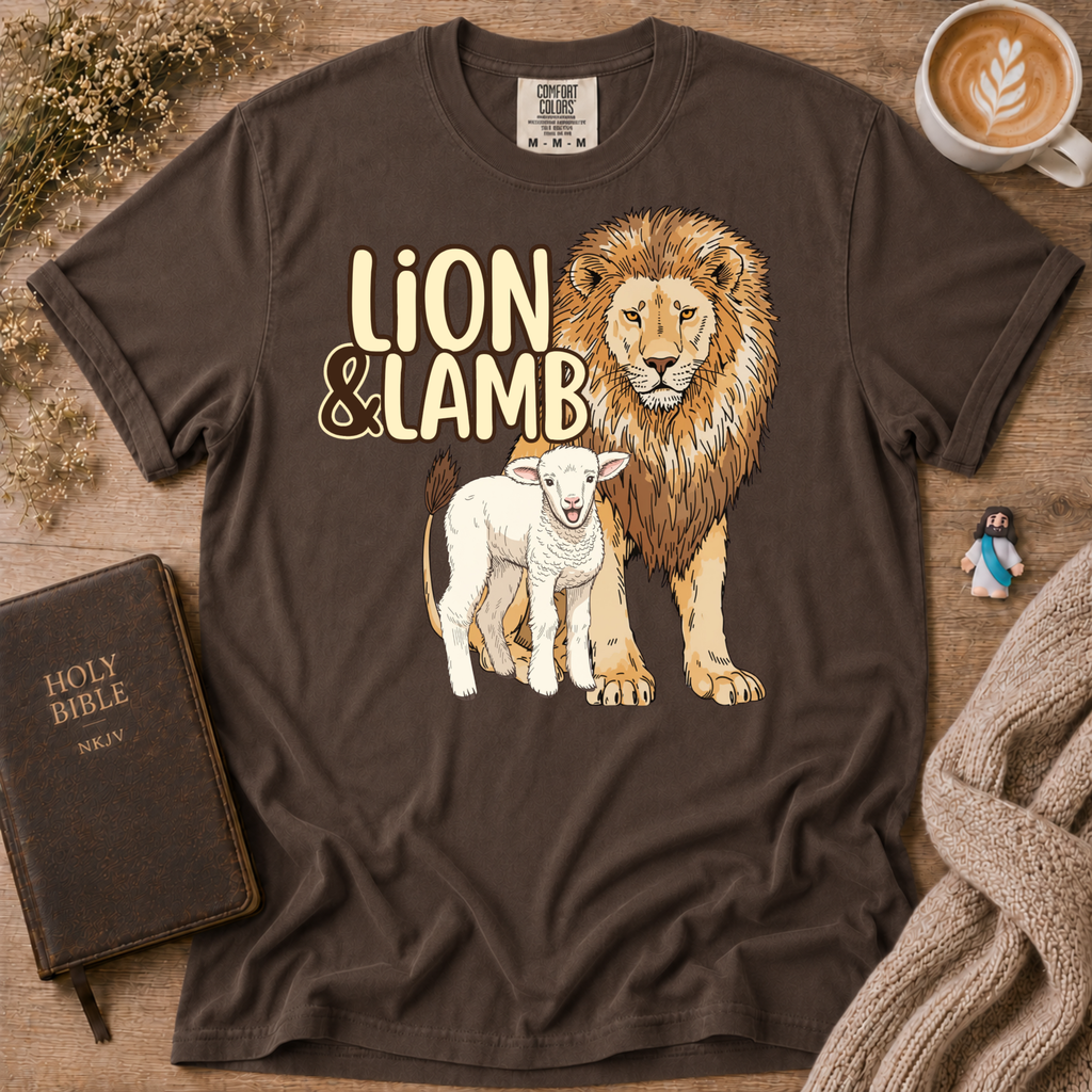 Lion&Lamb Logo T-Shirt | Christian Faith Graphic Tee
