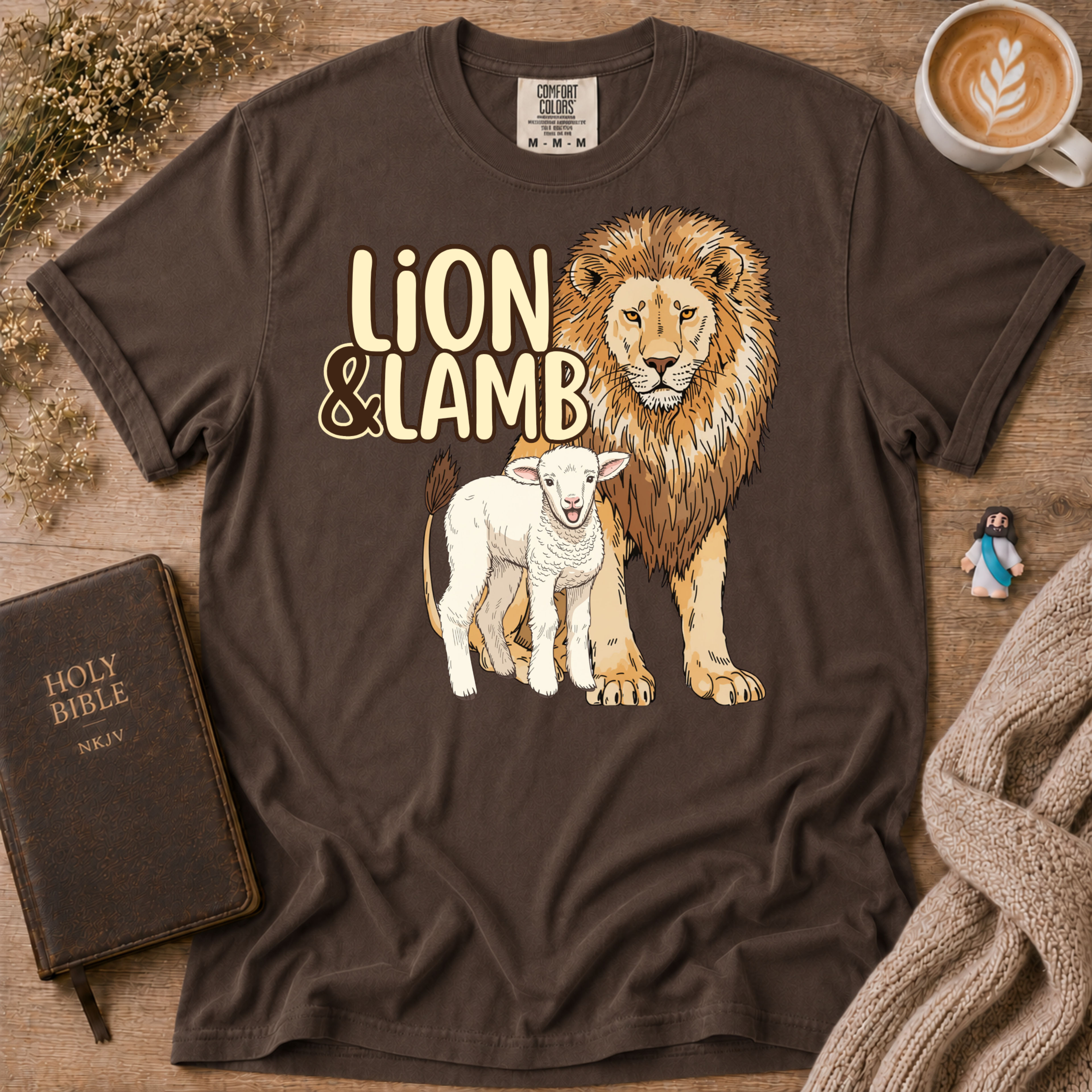 Lion&Lamb Logo T-Shirt | Christian Faith Graphic Tee