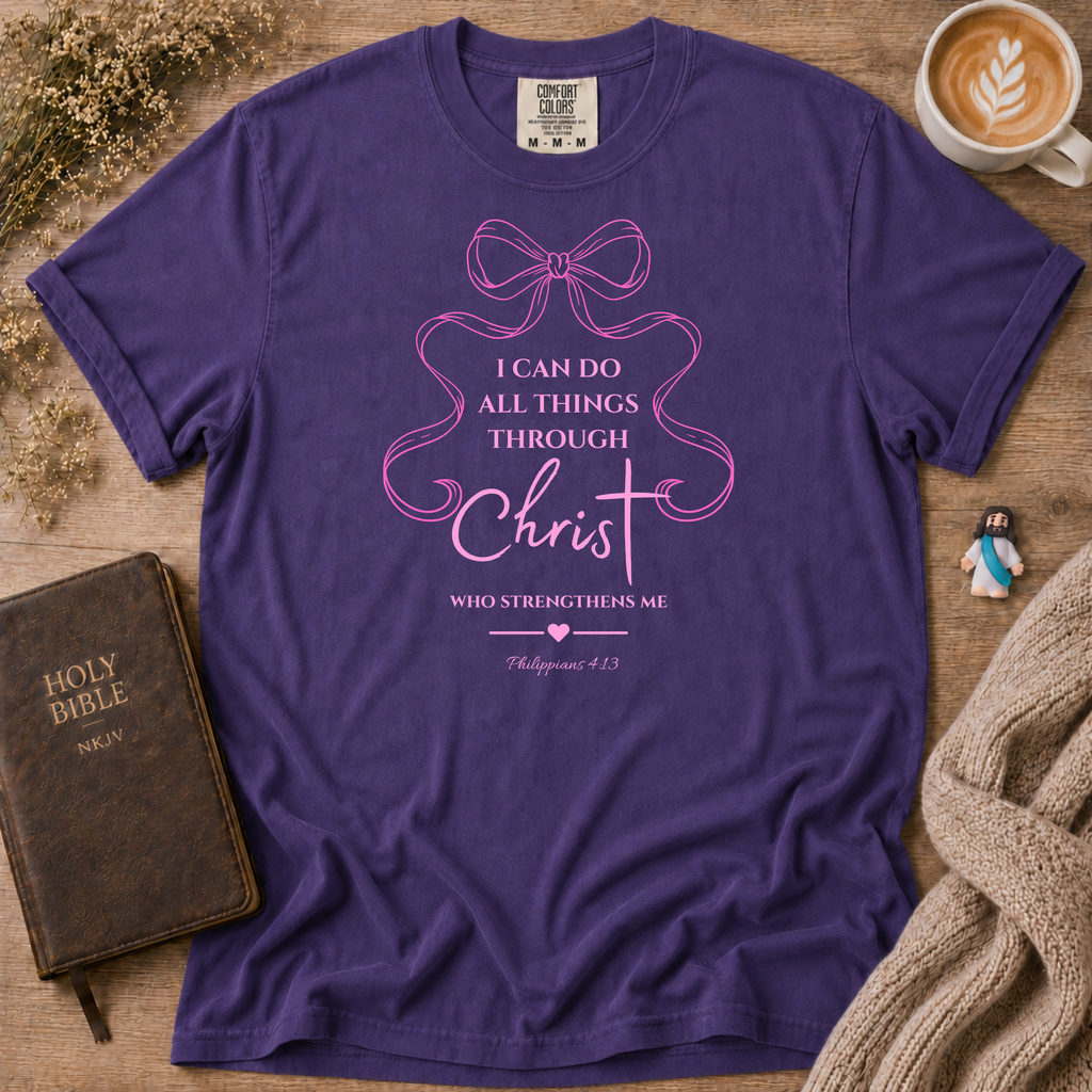 Philippians 4:13 T-Shirt | Christian Faith Graphic Tee