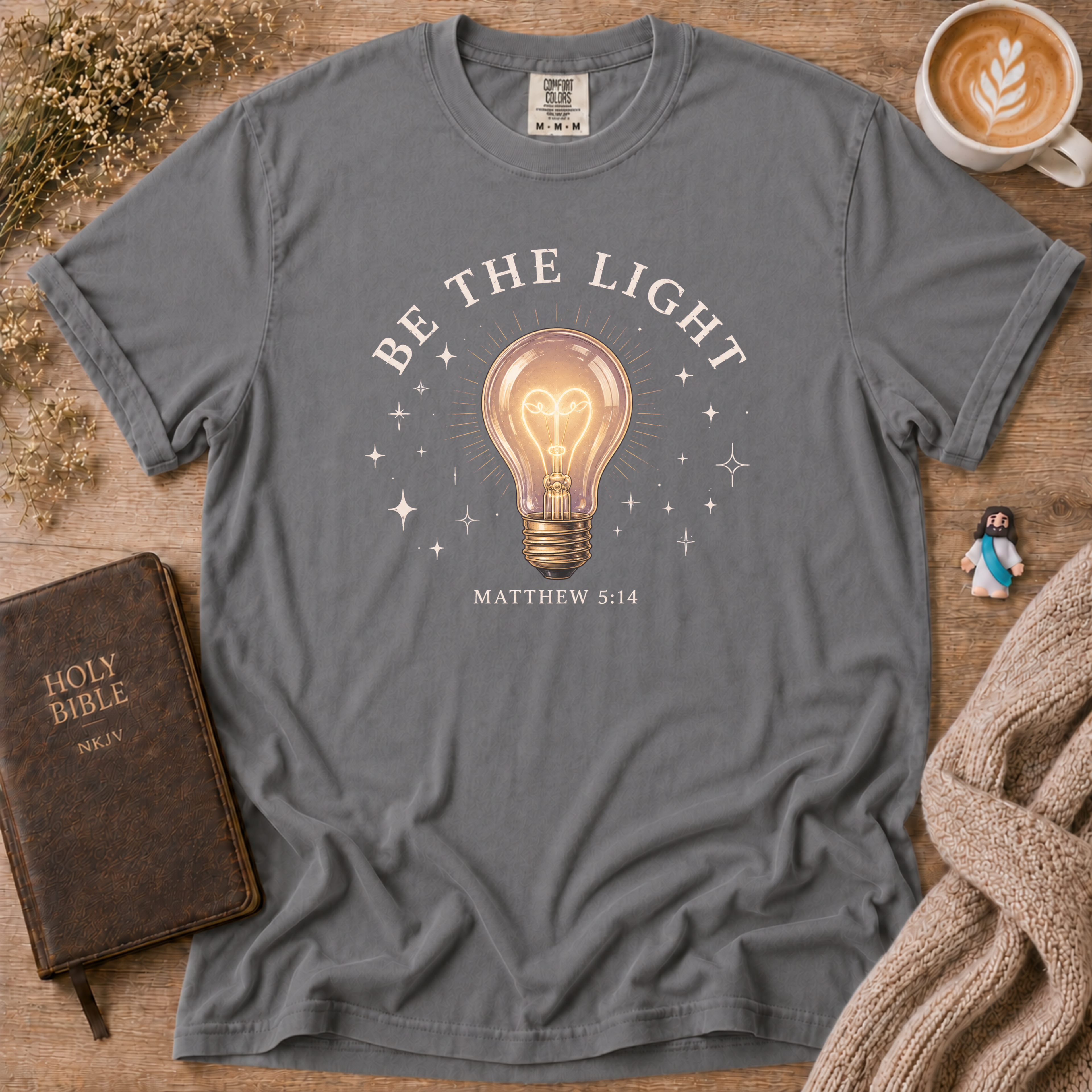 Be The Light T-Shirt | Christian Faith Graphic Tee