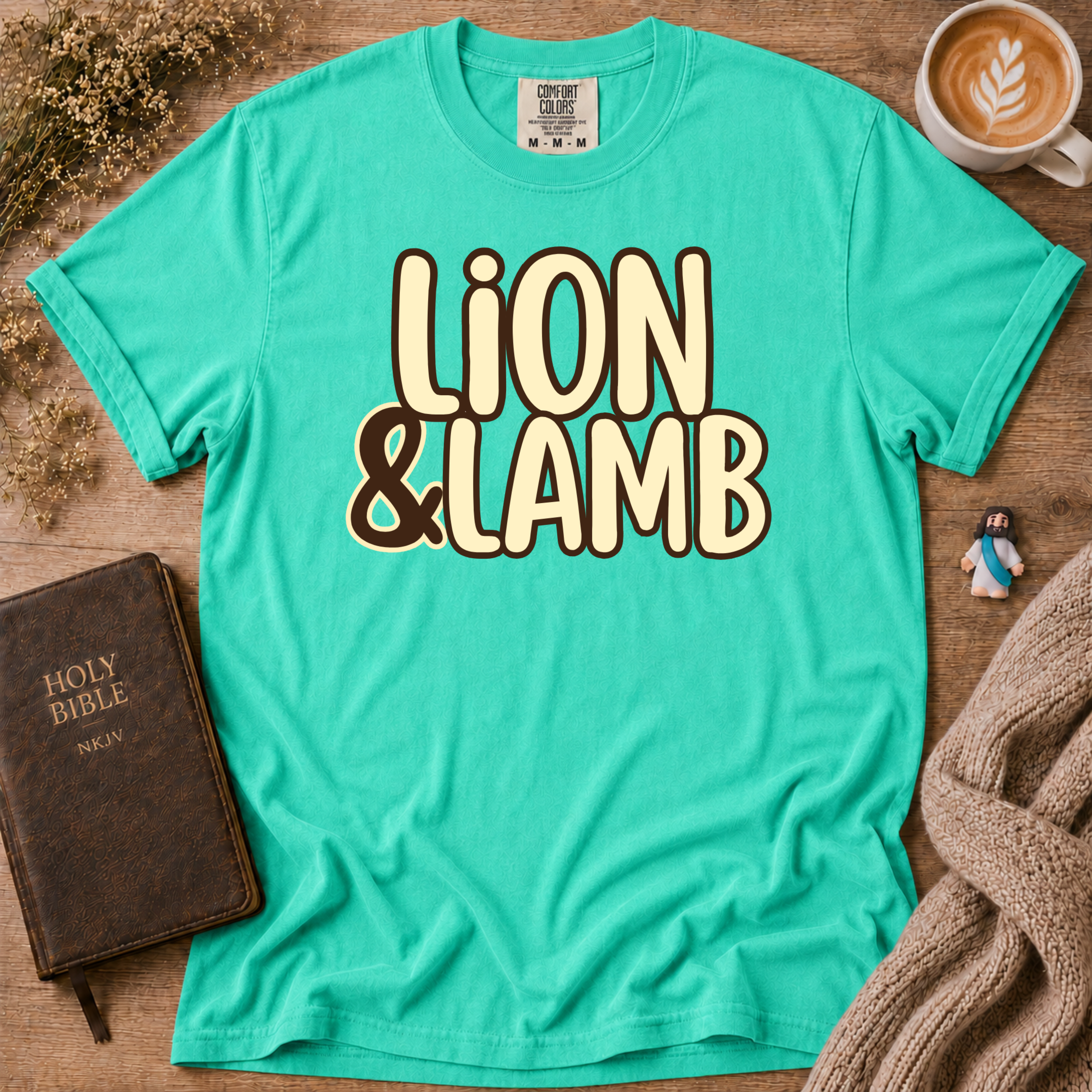 Lion&Lamb Name T-Shirt | Christian Faith Graphic Tee