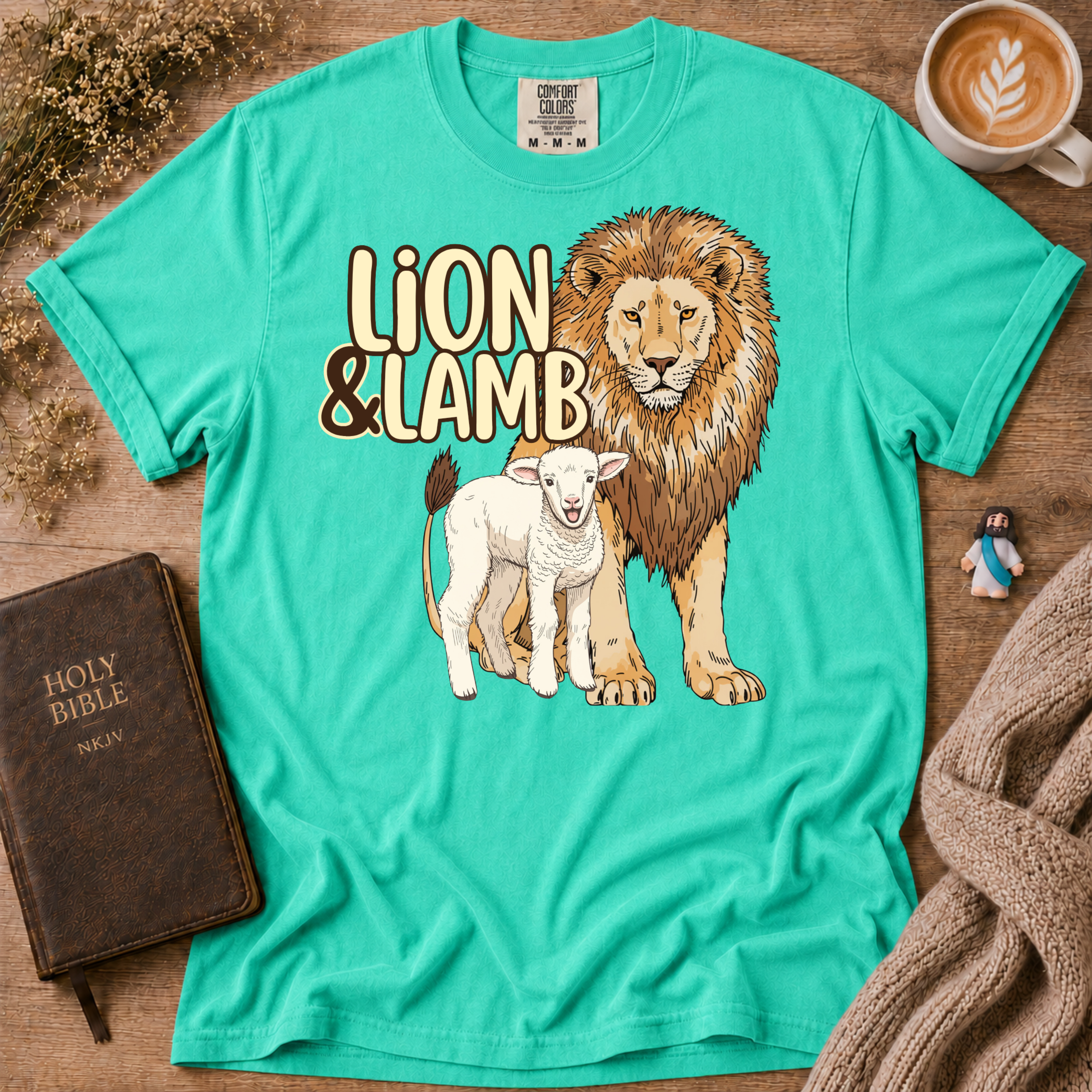 Lion&Lamb Logo T-Shirt | Christian Faith Graphic Tee