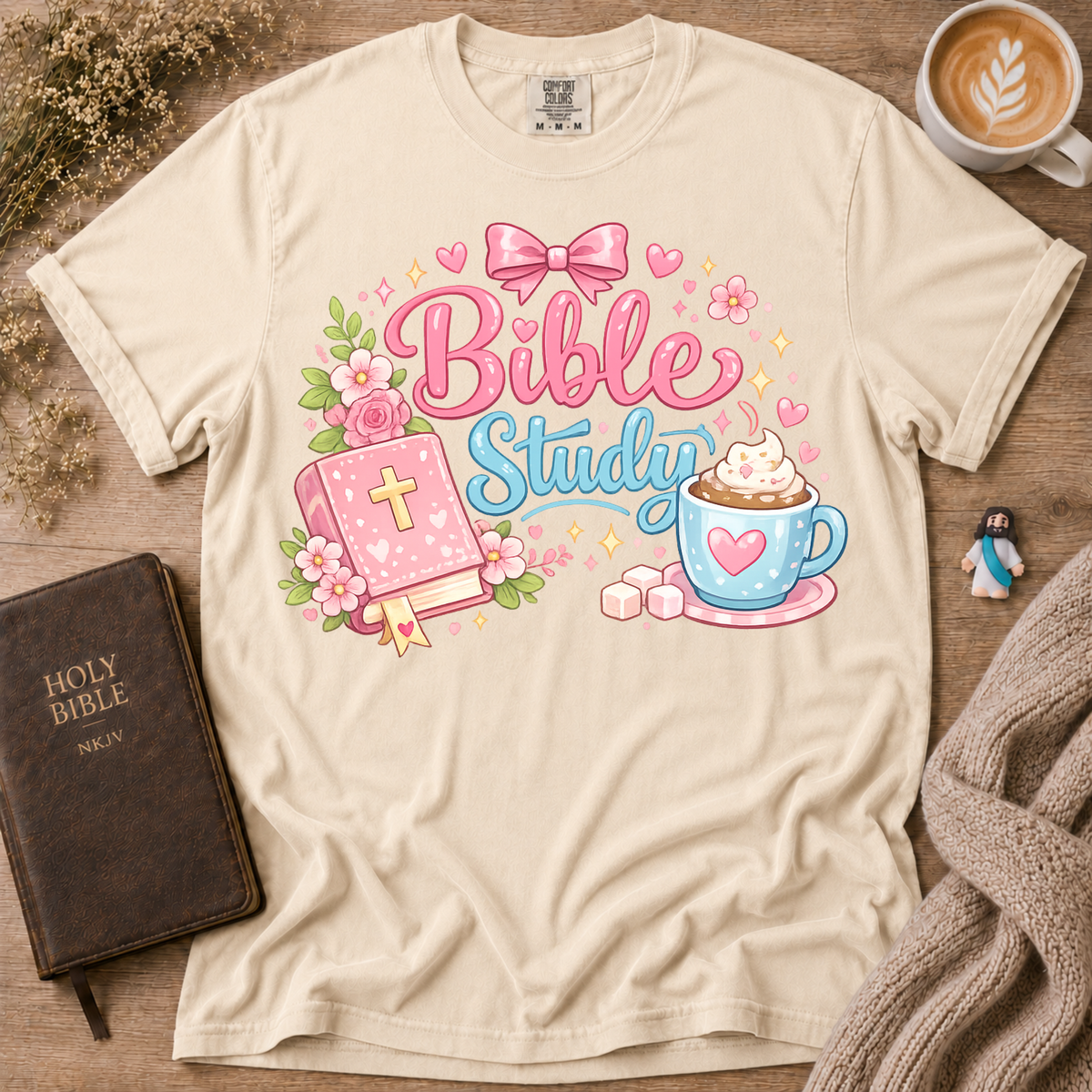 Bible Study Hot CoCo T-Shirt | Christian Faith Graphic Tee