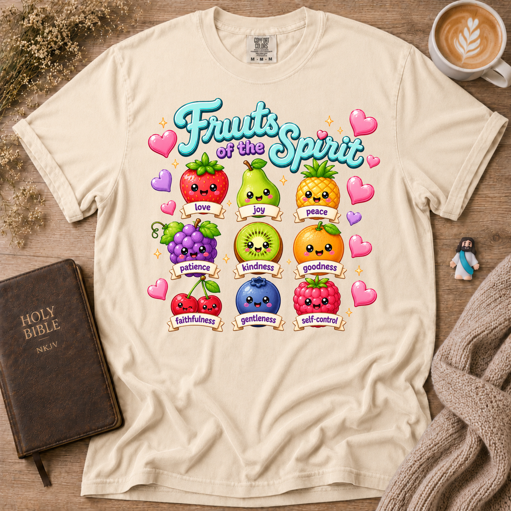 Fruits Of The Spirit Emojis T-Shirt | Christian Faith Graphic Tee