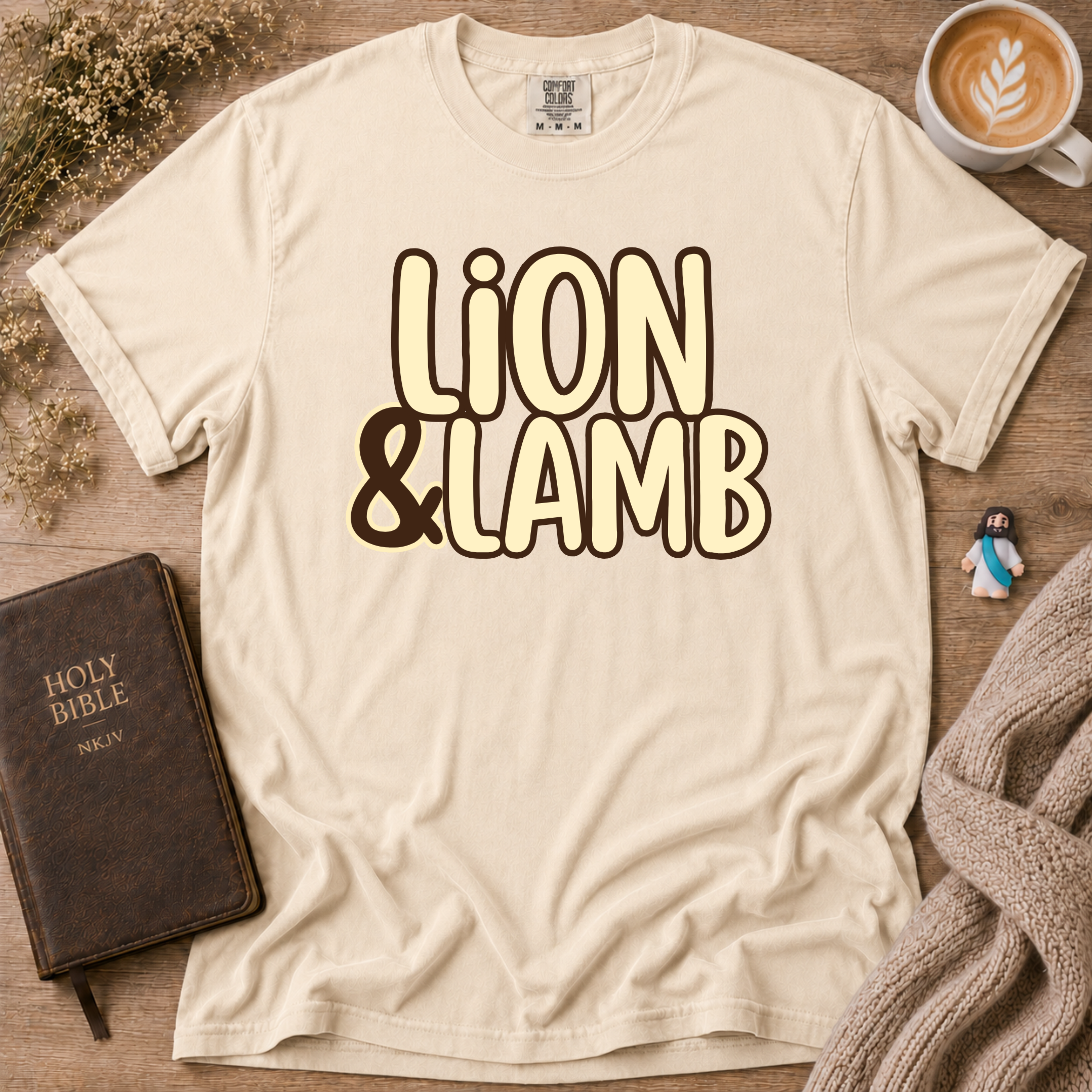 Lion&Lamb Name T-Shirt | Christian Faith Graphic Tee