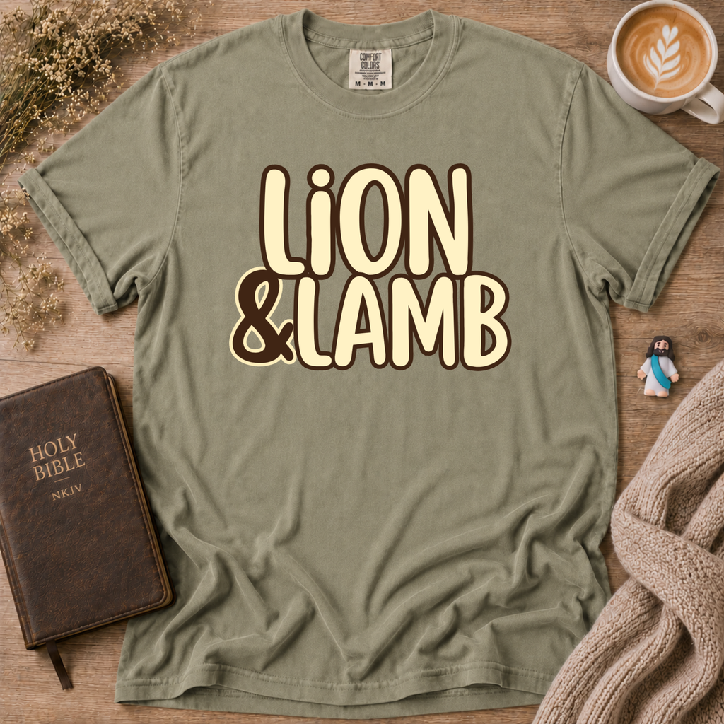 Lion&Lamb Name T-Shirt | Christian Faith Graphic Tee