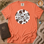 God Is Good Cowhide T-Shirt | Christian Faith Graphic Tee