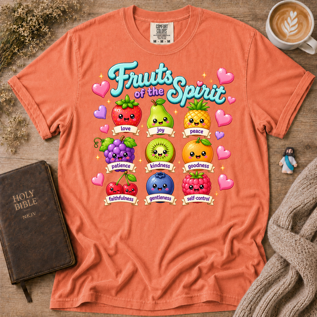 Fruits Of The Spirit Emojis T-Shirt | Christian Faith Graphic Tee