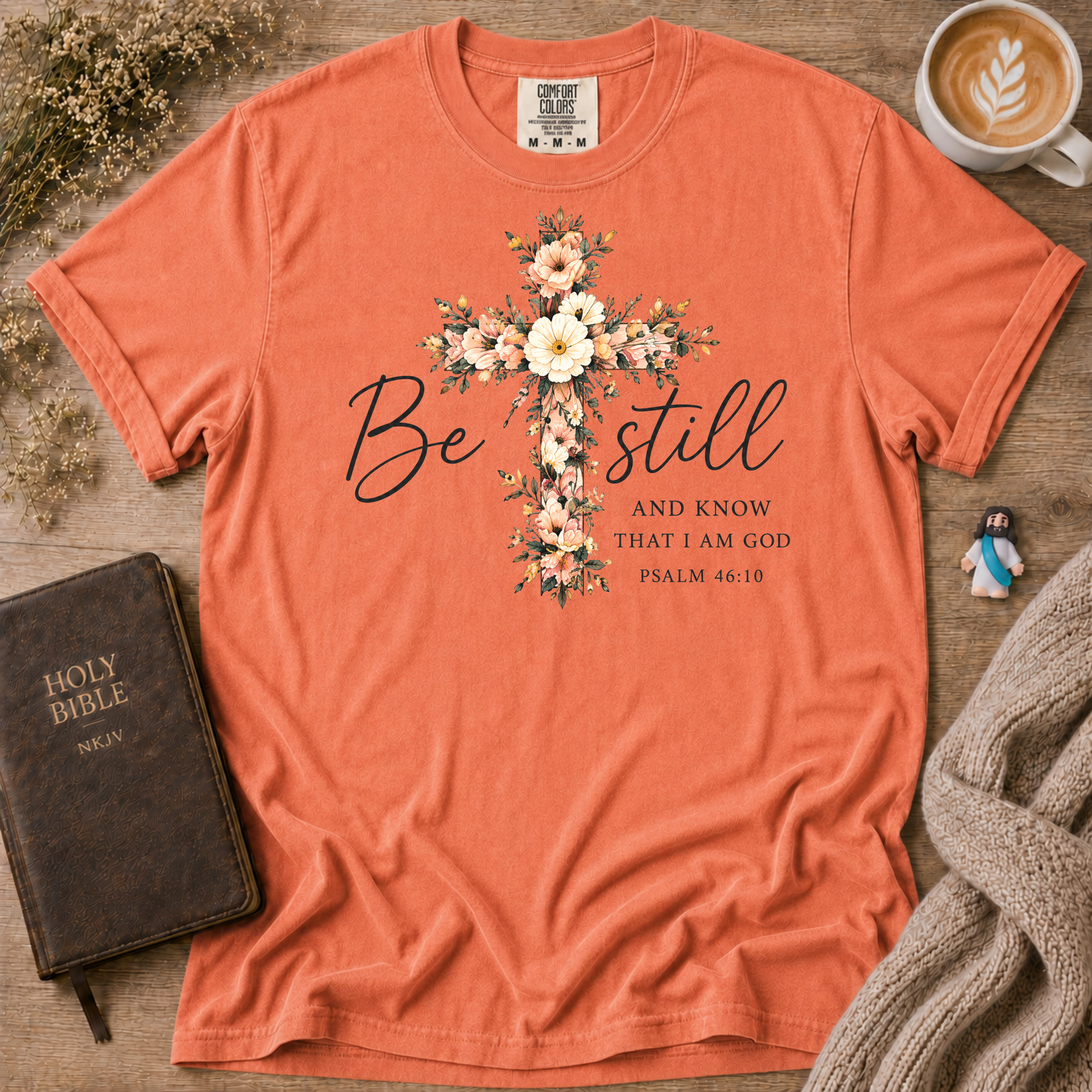 Pslams 46:10 T-Shirt | Christian Faith Graphic Tee