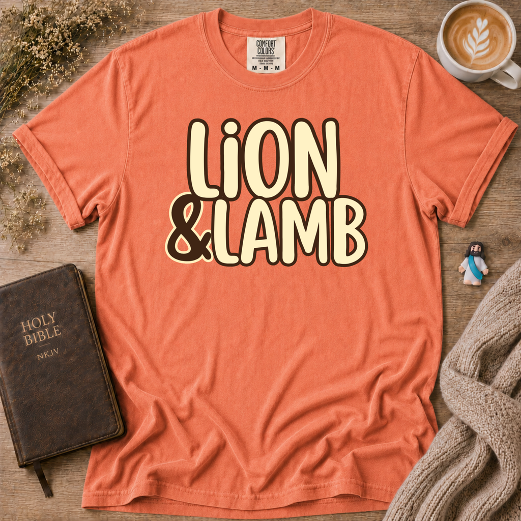 Lion&Lamb Name T-Shirt | Christian Faith Graphic Tee