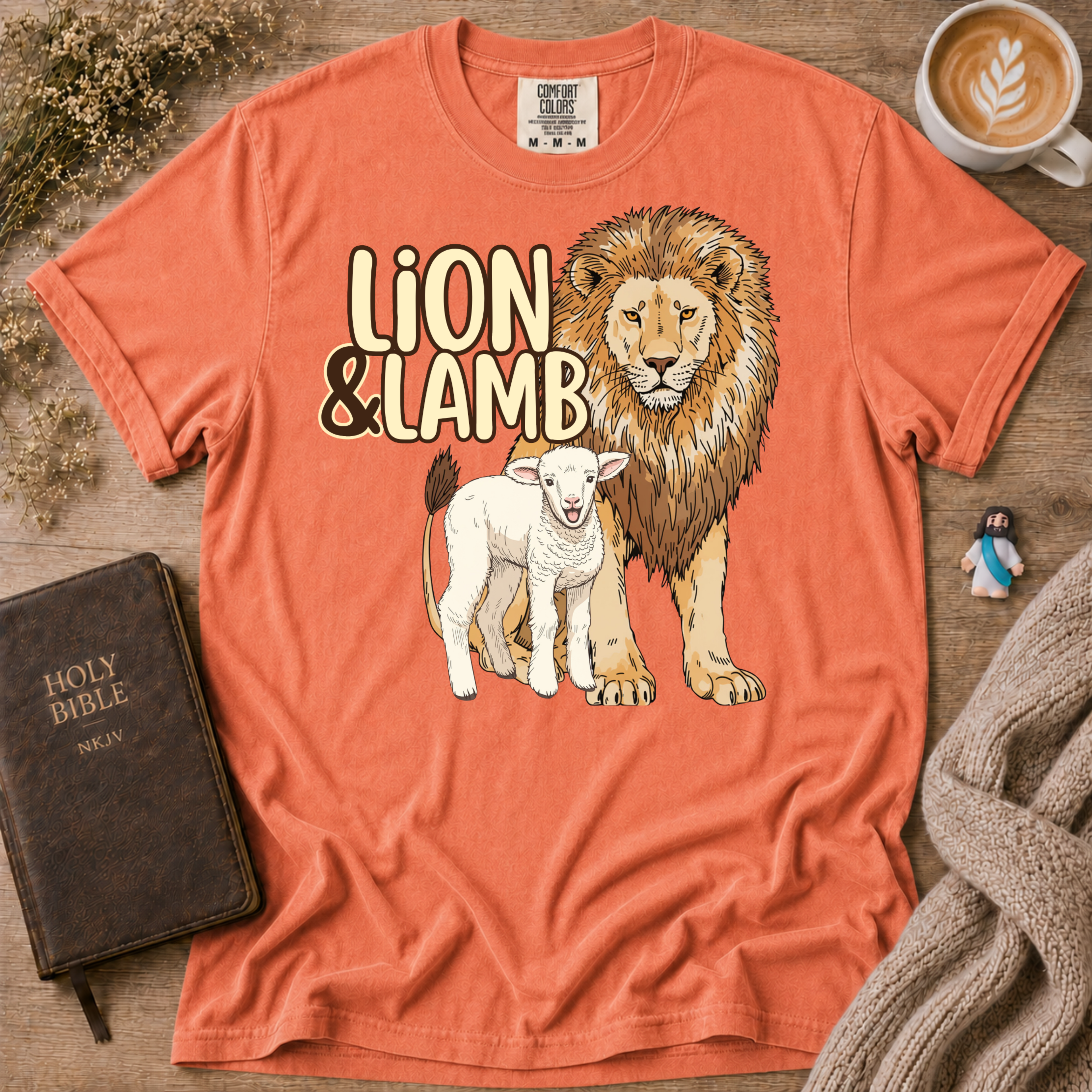 Lion&Lamb Logo T-Shirt | Christian Faith Graphic Tee
