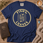Fish & Loaves T-Shirt | Christian Faith Graphic Tee