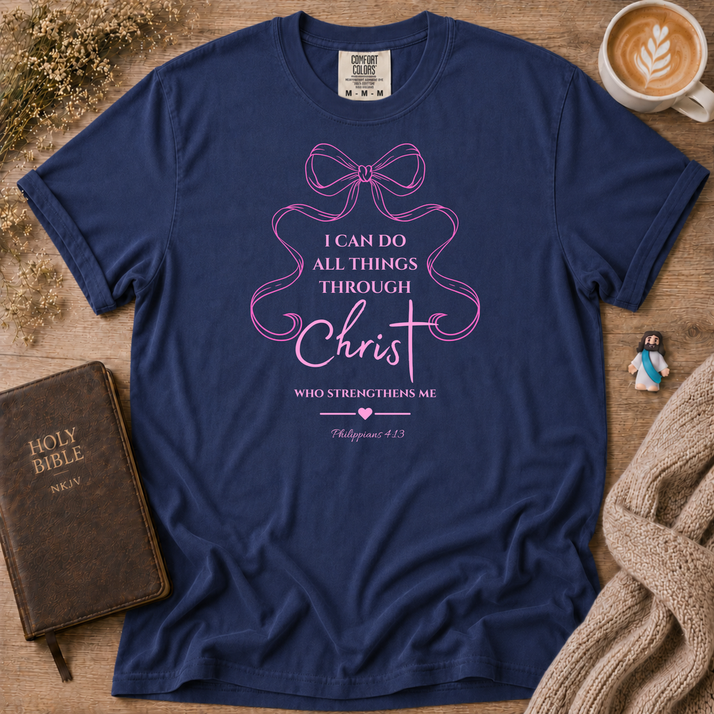 Philippians 4:13 T-Shirt | Christian Faith Graphic Tee