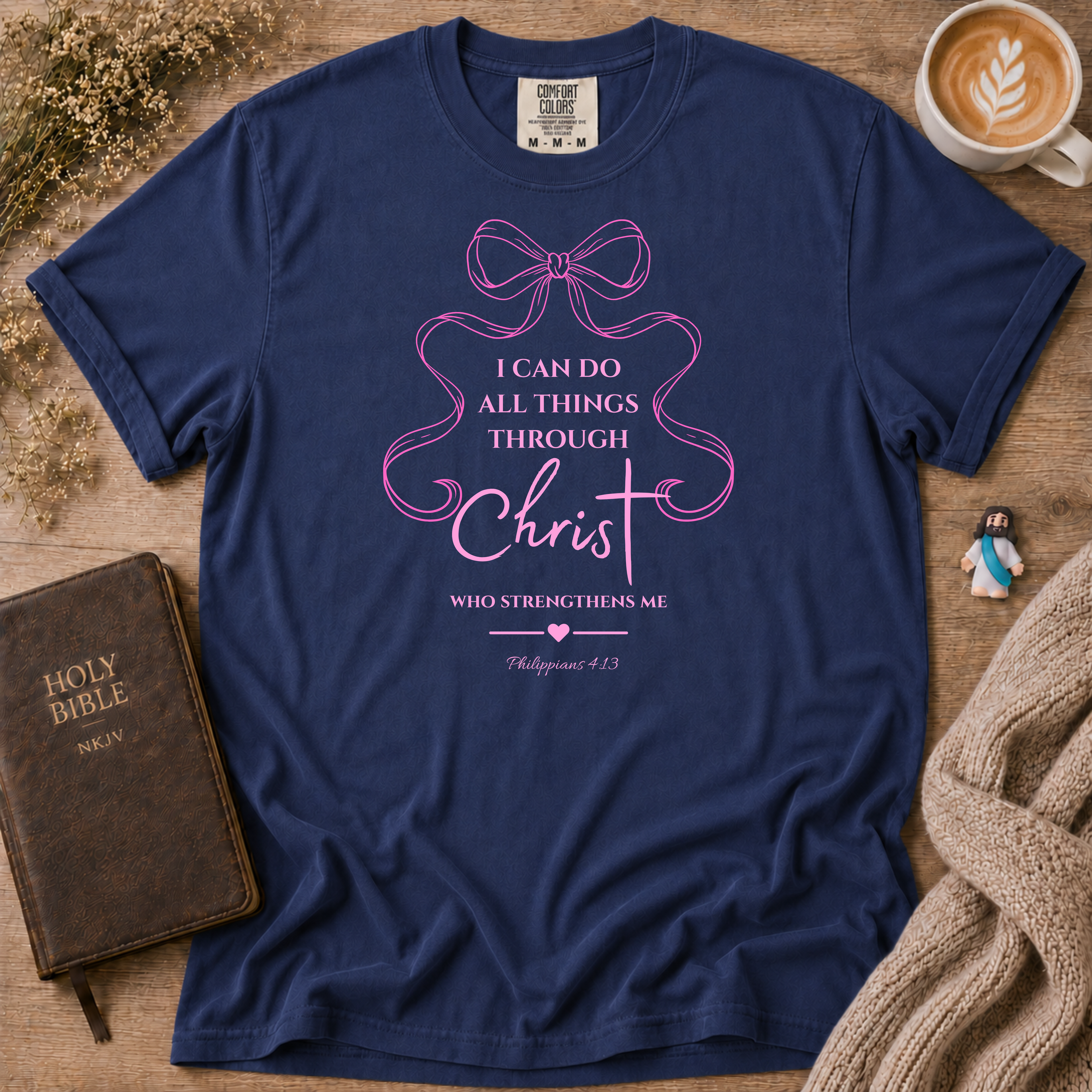 Philippians 4:13 T-Shirt | Christian Faith Graphic Tee