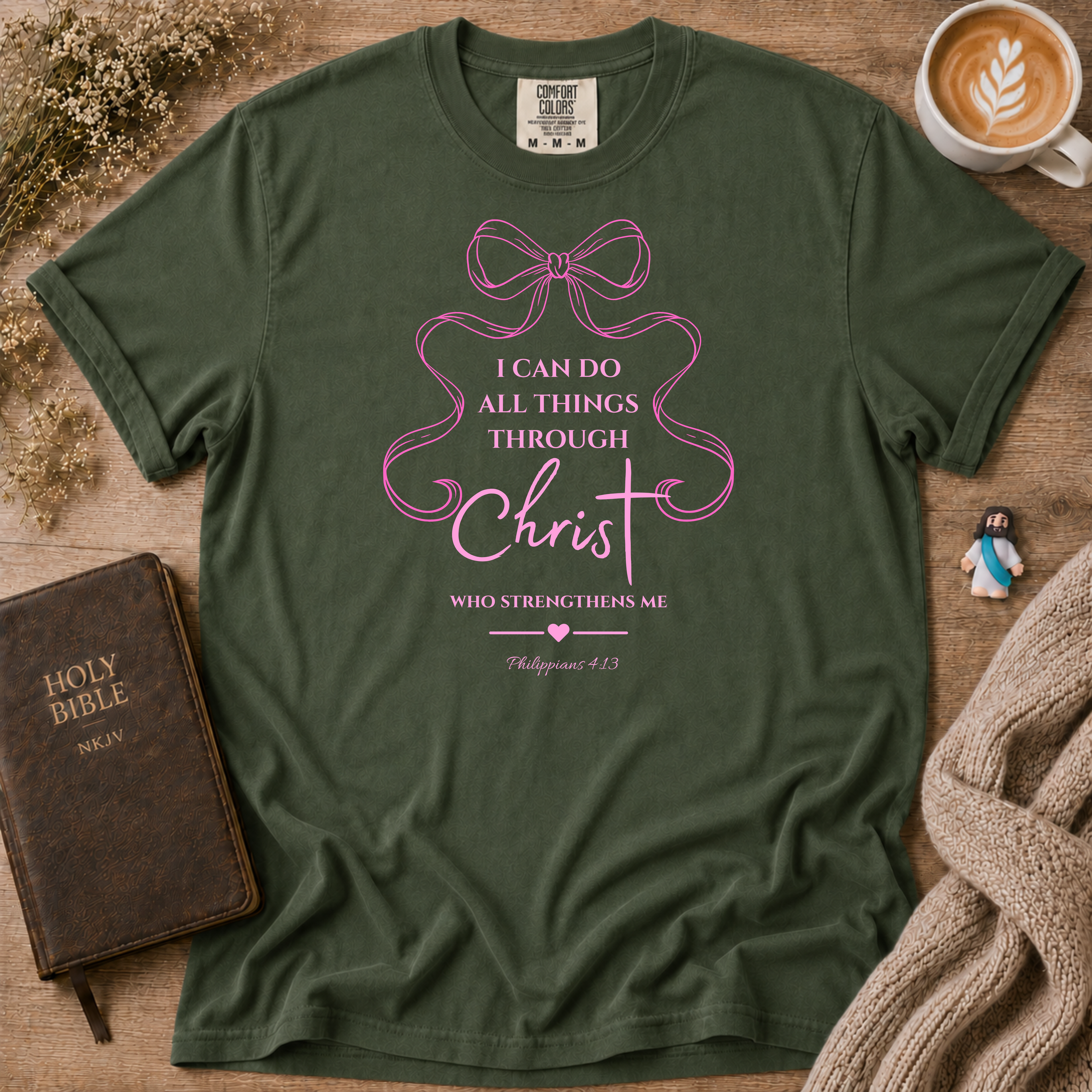 Philippians 4:13 T-Shirt | Christian Faith Graphic Tee
