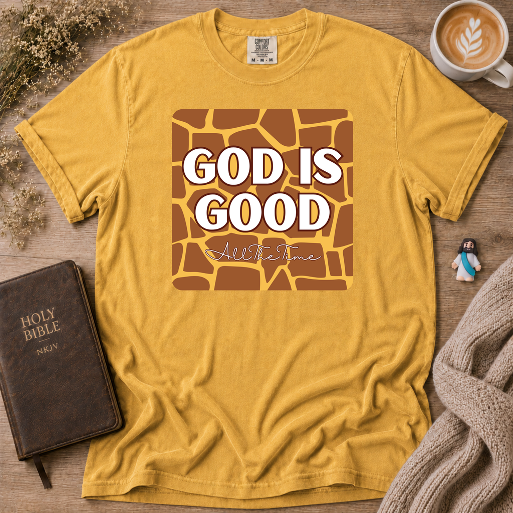 God Is Good Giraffe T-Shirt | Christian Faith Graphic Tee