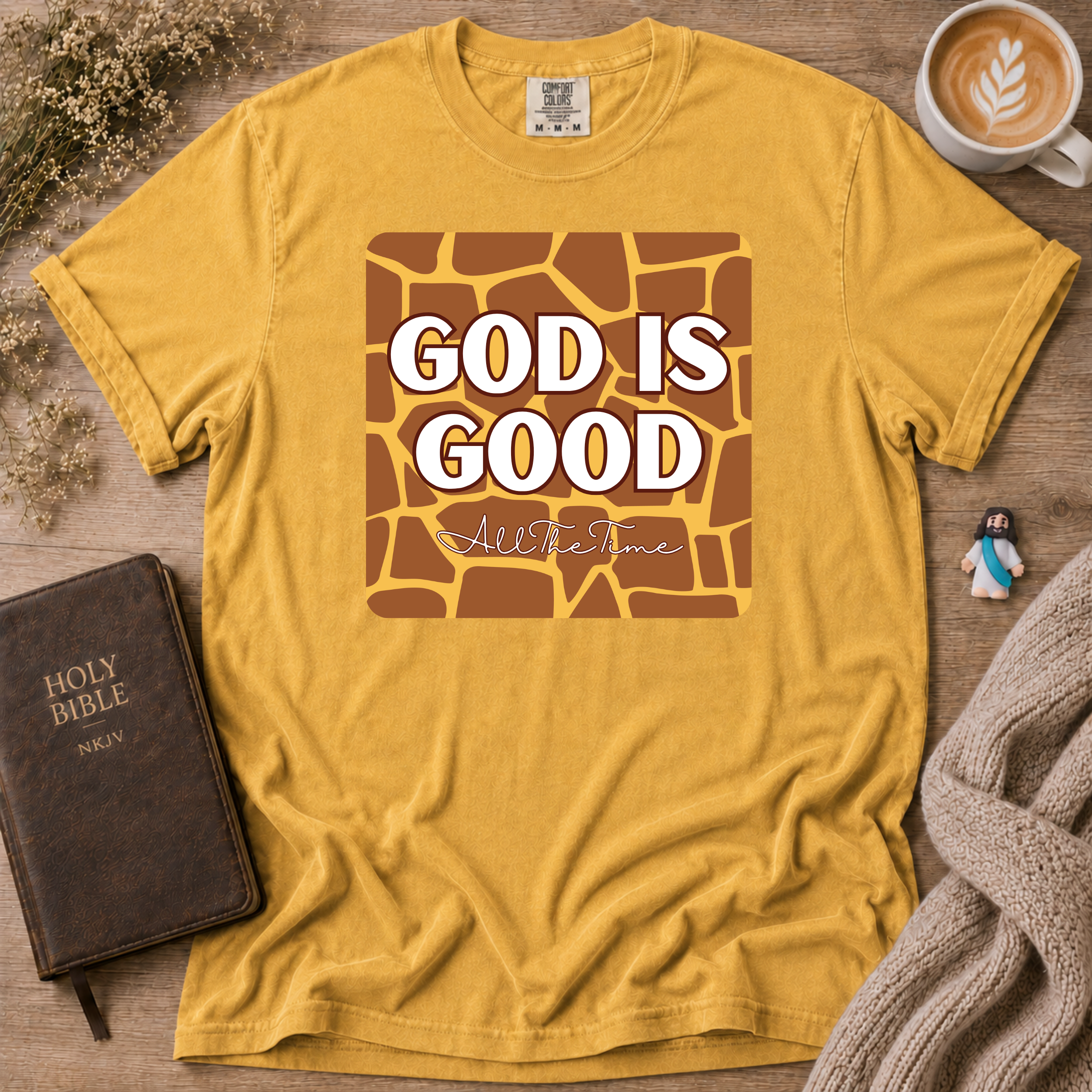 God Is Good Giraffe T-Shirt | Christian Faith Graphic Tee