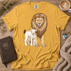 Lion&Lamb Image T-Shirt | Christian Faith Graphic Tee