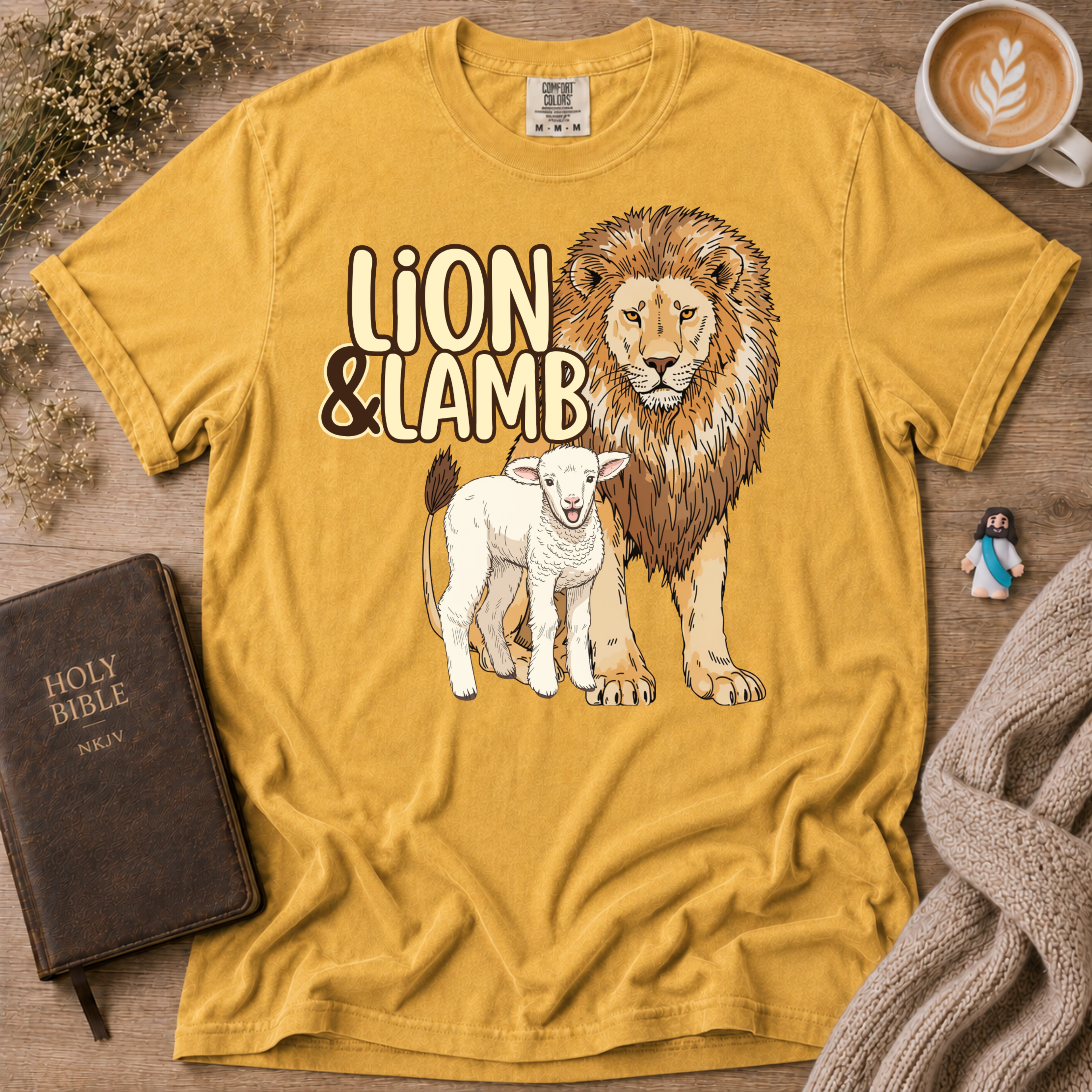Lion&Lamb Logo T-Shirt | Christian Faith Graphic Tee