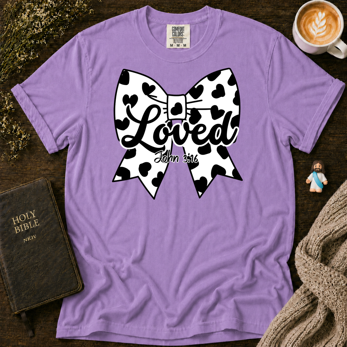Cowgirl Polka Dot Bow T-Shirt | Christian Faith Graphic Tee