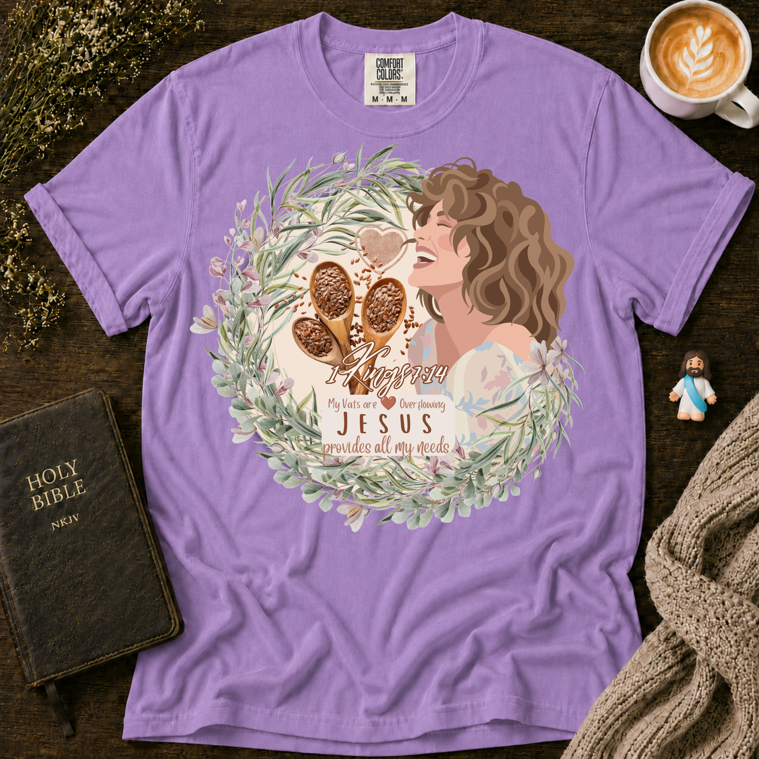 Vats Overflowing T-Shirt | Christian Faith Graphic Tee