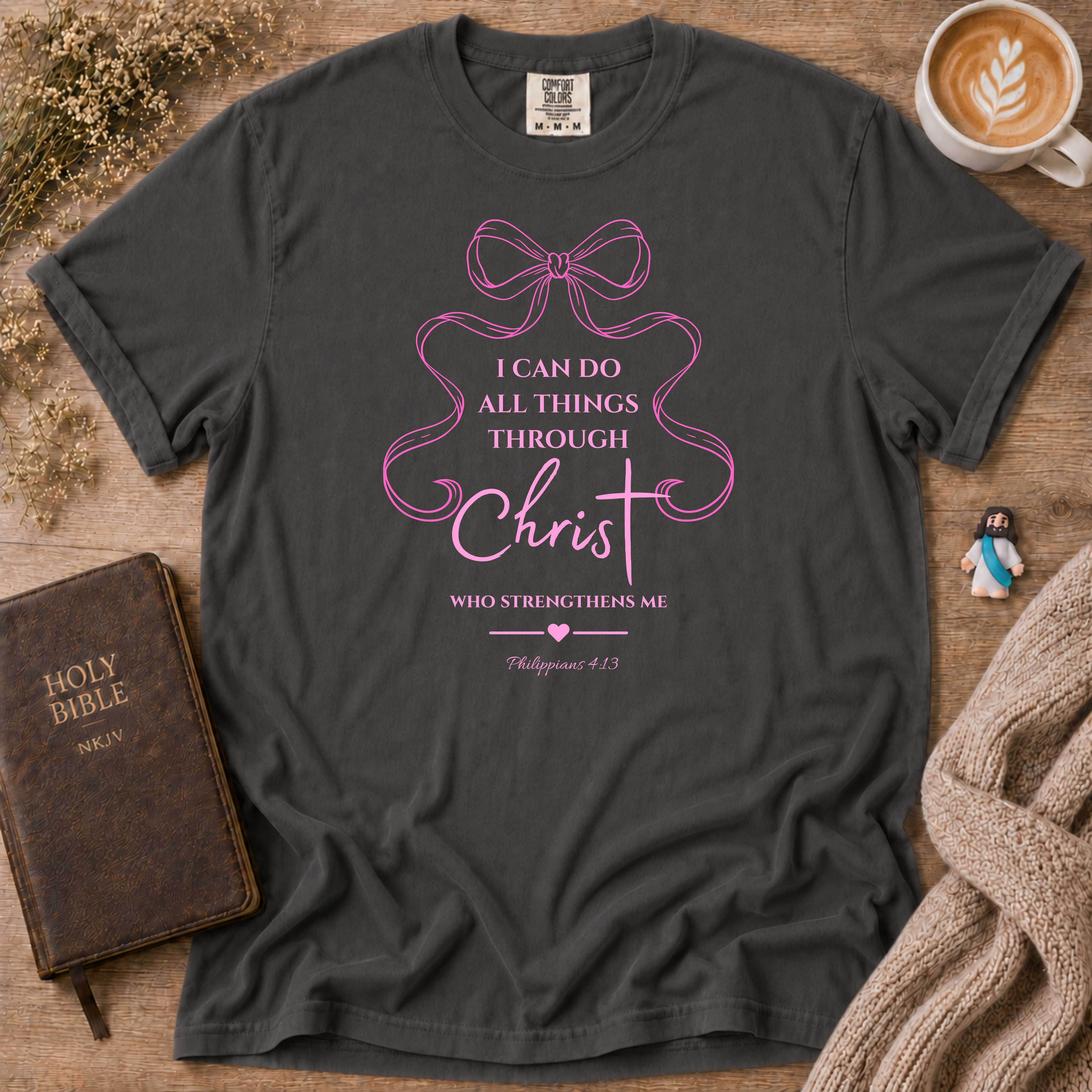 Philippians 4:13 T-Shirt | Christian Faith Graphic Tee